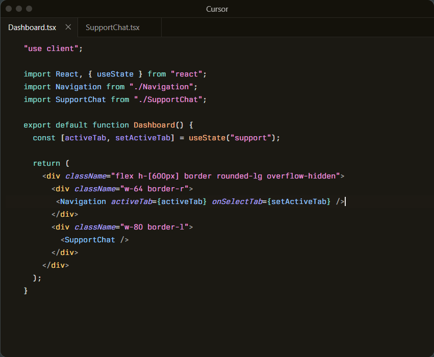 tab terminal overlay
